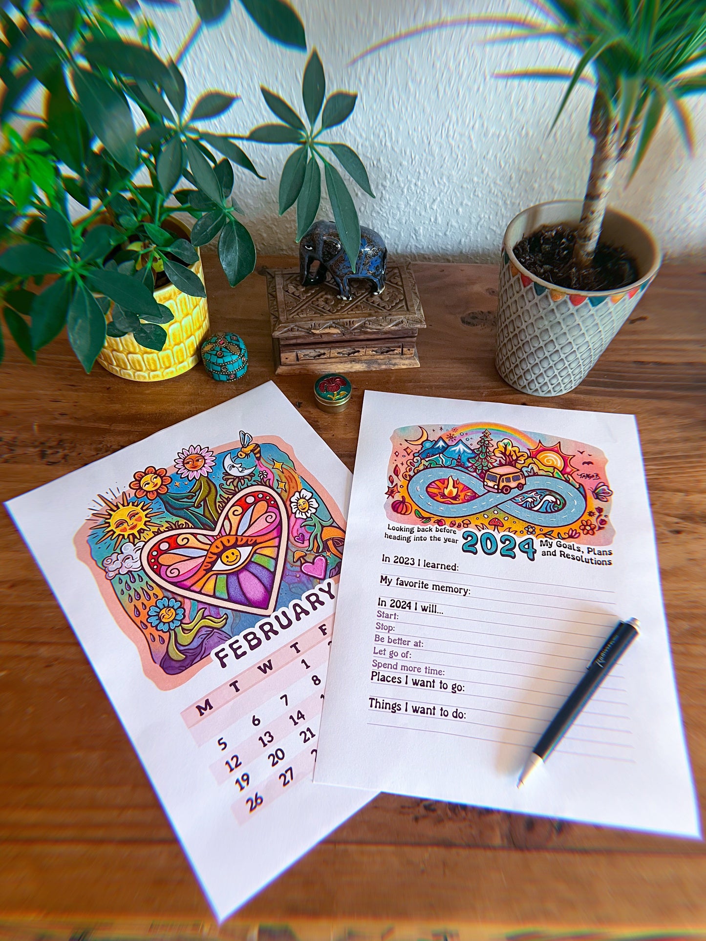 New Years Resolutions // Digital Printable