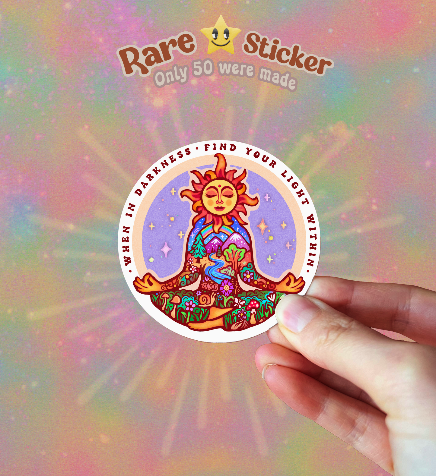 Rare Sticker 𖦹 Sun Meditation