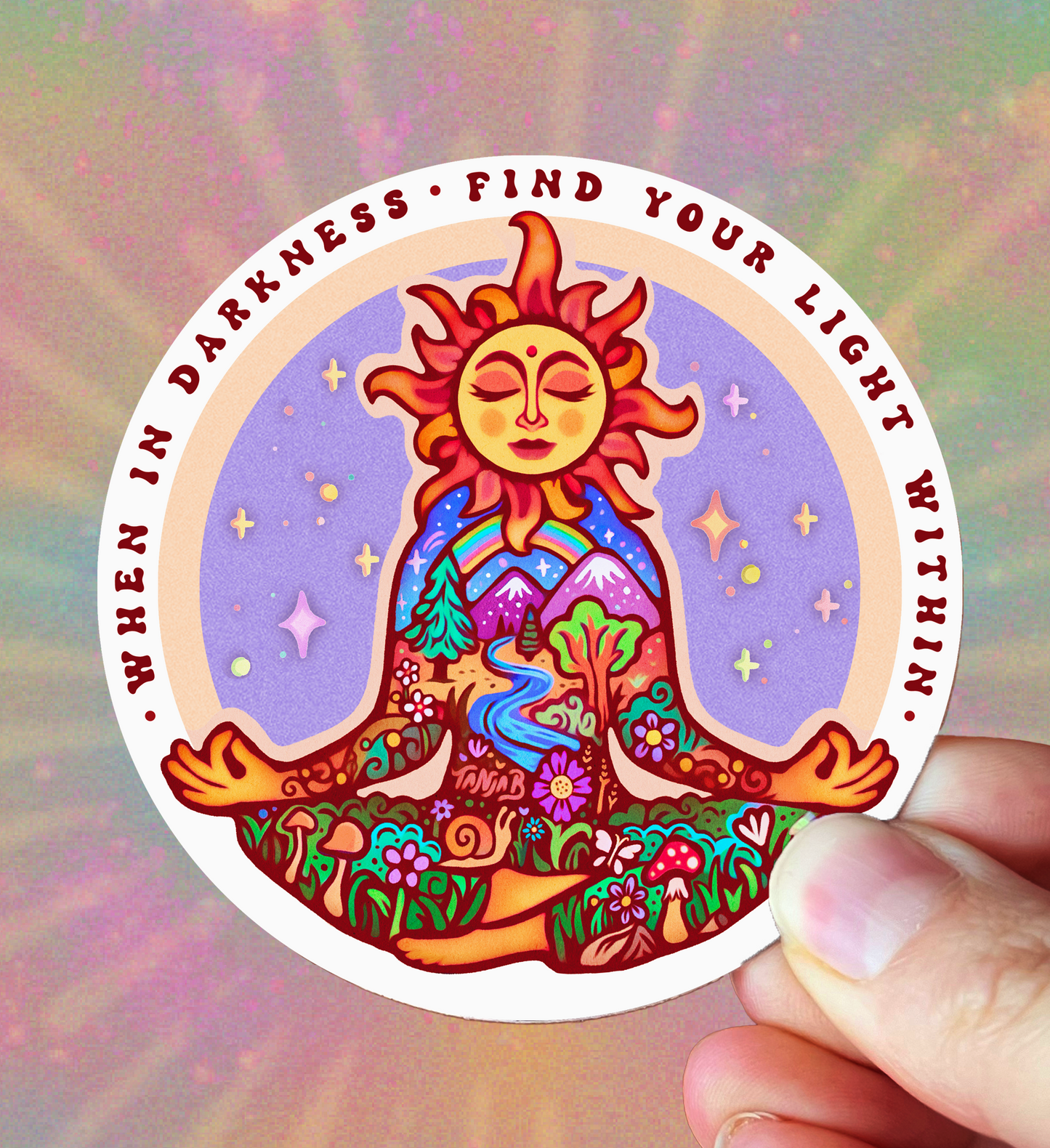 Rare Sticker 𖦹 Sun Meditation