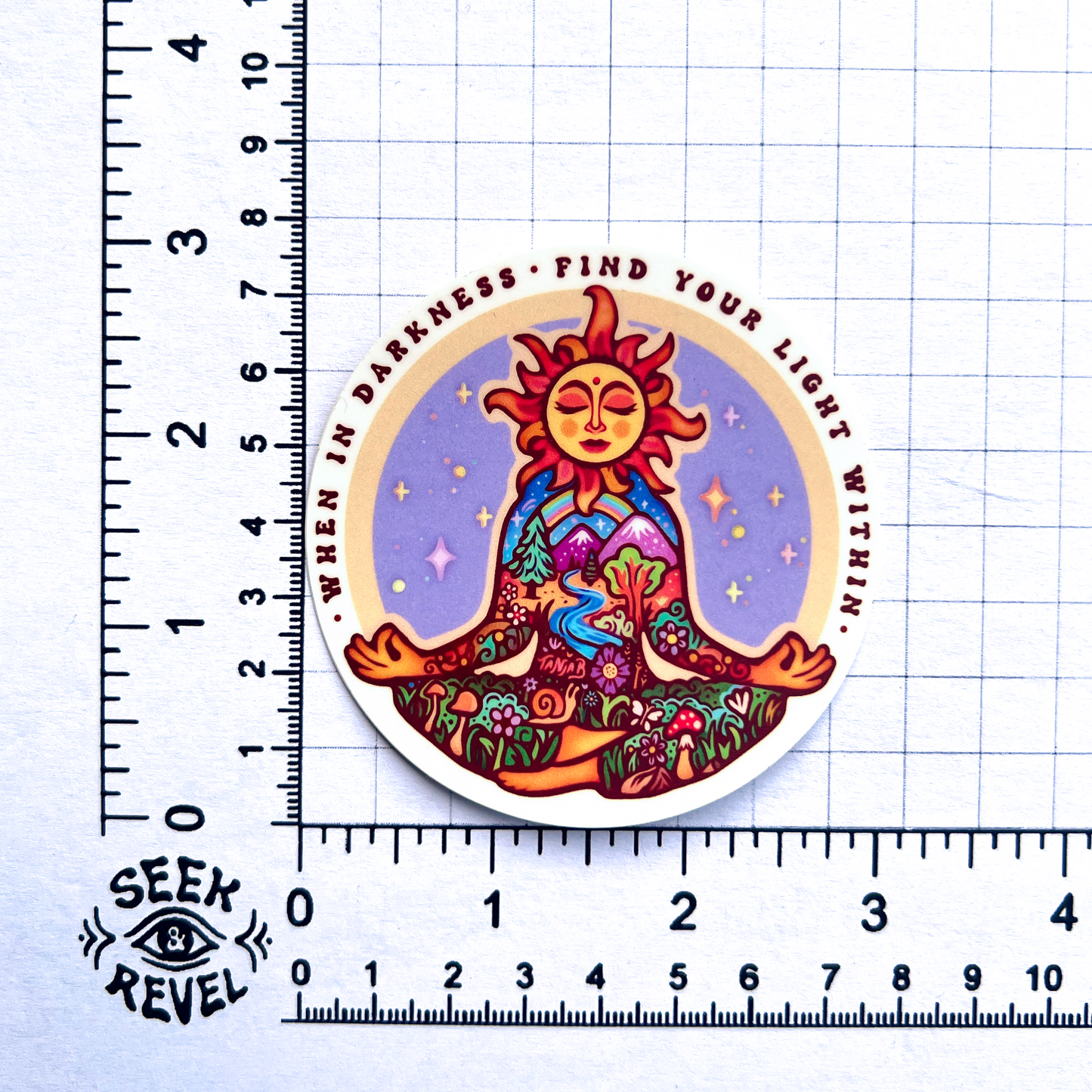 Rare Sticker 𖦹 Sun Meditation