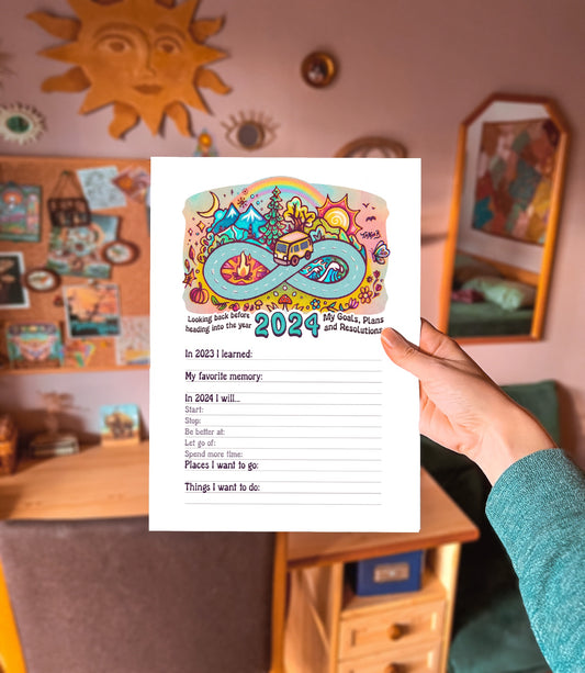 New Years Resolutions // Digital Printable