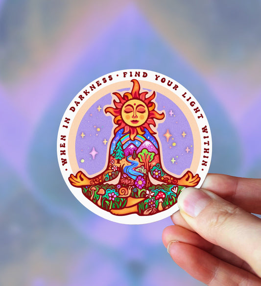 Rare Sticker 𖦹 Sun Meditation