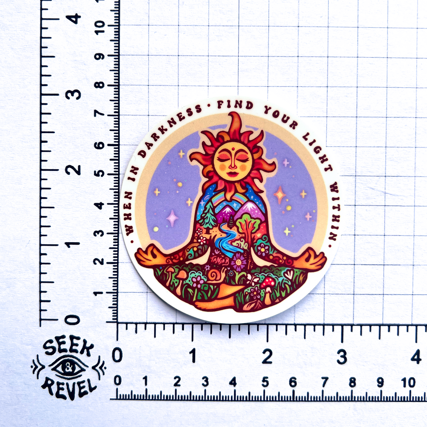 𝐍𝐄𝐖: Rare Sticker 𖦹 Sun Meditation