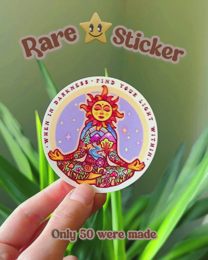 𝐍𝐄𝐖: Rare Sticker 𖦹 Sun Meditation